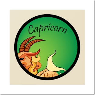 Capricorn Zodiac Astrology Posters and Art